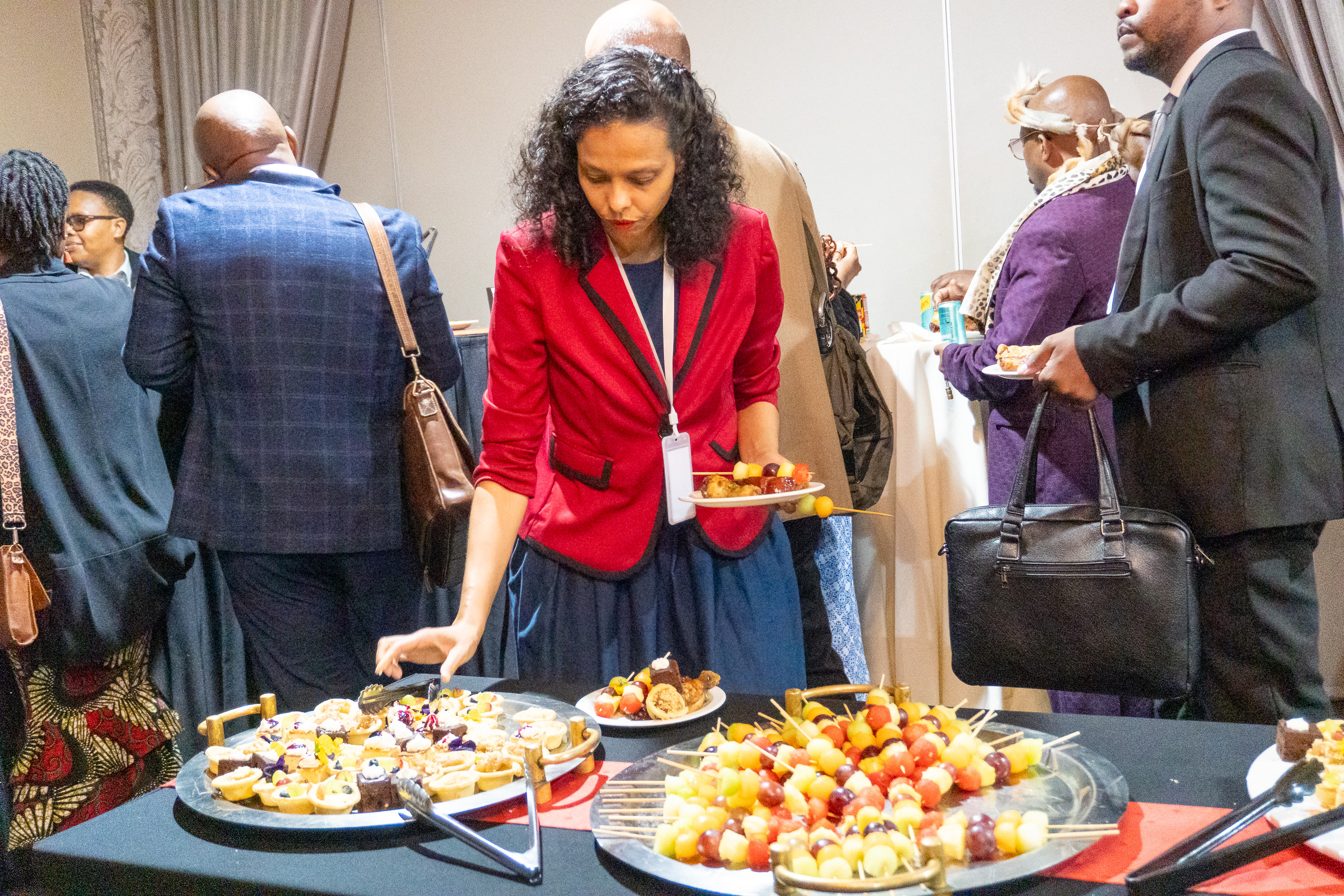 Arlene Wilson-Max, CEO of Innovative Entrepreneurs NPC, mingles with delegates at the networking luncheon at AENL 2026