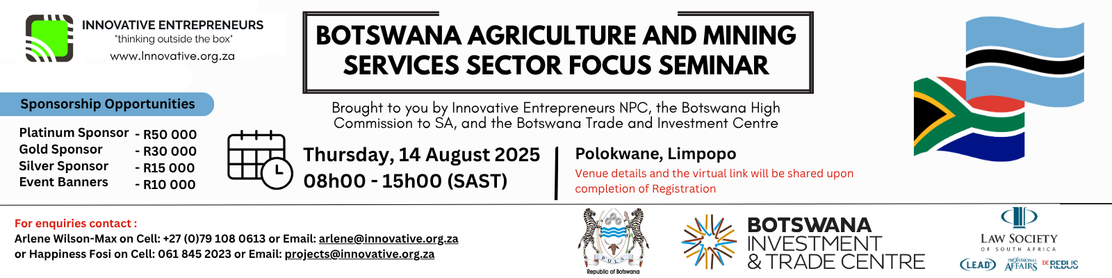 SA/UK Agricultural Sector Focus Seminar Banner