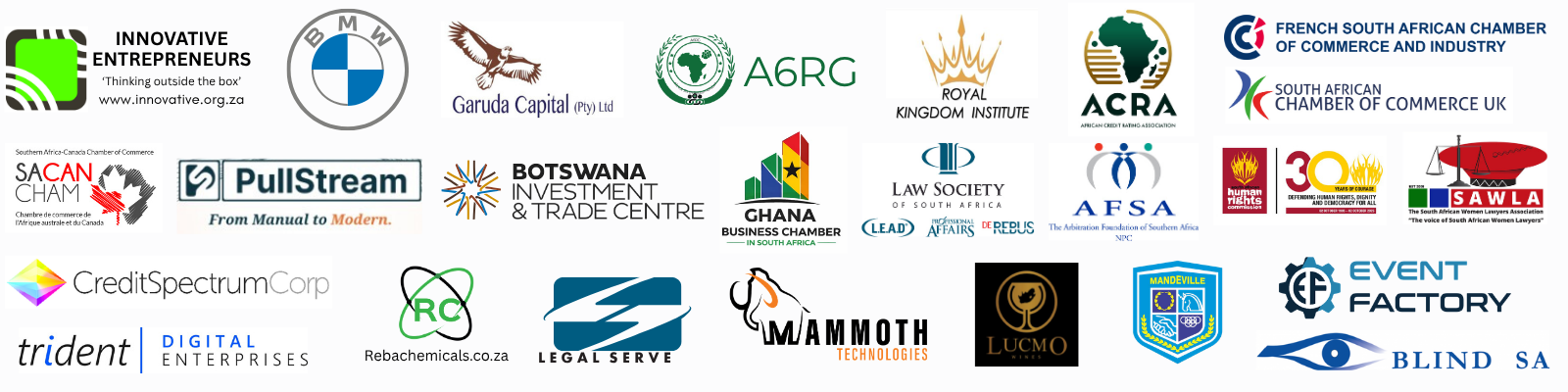 Industry partners logo line