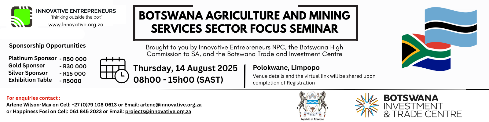SA/UK Agricultural Sector Focus Seminar Banner