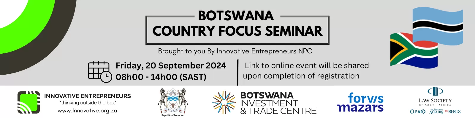 SA/UK Agricultural Sector Focus Seminar Banner